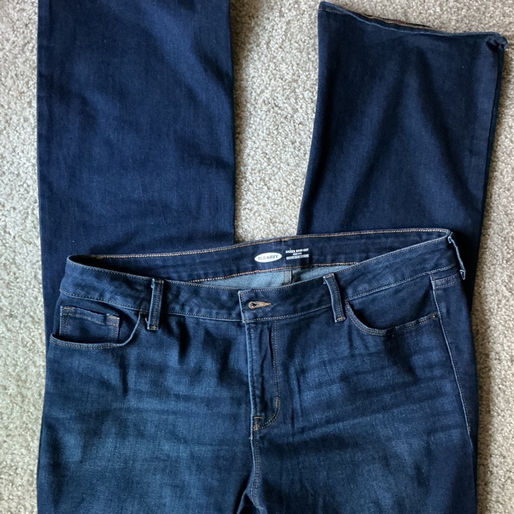 Old Navy Dark boot cut jeans preowned TALL